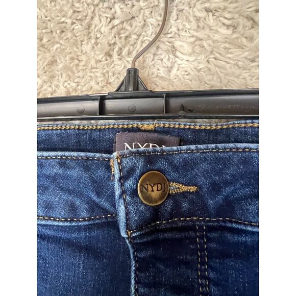 NYDJ Barbara Bootcut Jeans Womens 16 Blue Dark Wash Stretch Lifttuck Technology - Picture 3 of 12